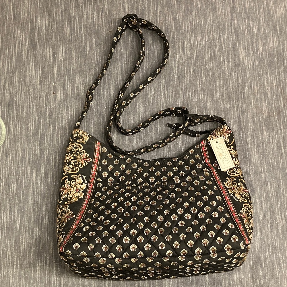 Chic Black and Gold Women's Shoulder Bag